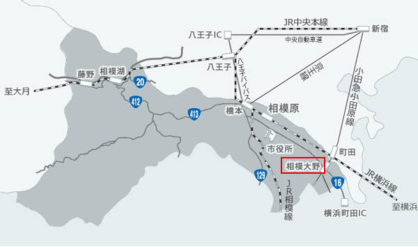 相模原市広域図